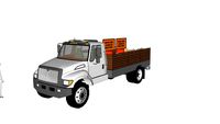 International Construction Roadblock Truck