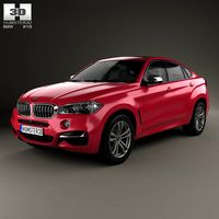 3D model of BMW X6 (F16) M sport package 2014