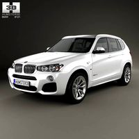 3D model of BMW X3 M Sport Package (F25) 2014