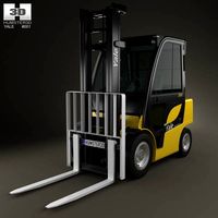 3D model of Yale GDP 35VX Forklift 2012