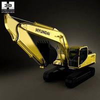 3D model of Hyundai R220LC-9S Excavator 2013