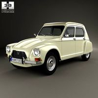 3D model of Citroen Dyane 1967