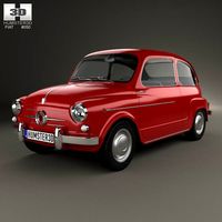 3D model of Fiat 600 D 1960