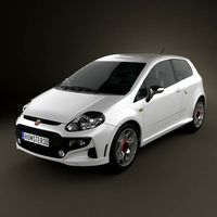 3D model of Fiat Punto Evo Abarth