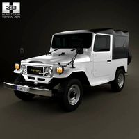 3D model of Toyota Land Cruiser (J40) Canvas Top 1979