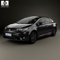 3D model of Toyota Avensis (T270) sedan 2016