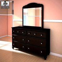 3D model of Ashley Jaidyn Dresser &amp; Mirror