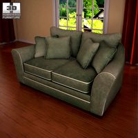 3D model of Ashley Durapella Loveseat