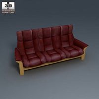 3D model of Buckingham Three-Seat Sofa