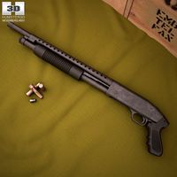 3D model of Mossberg 500 Cruiser