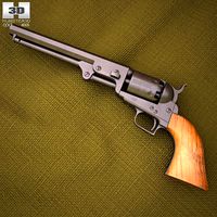 3D model of Colt 1851 Navy Revolver