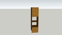 WIDE FRAME OAK KITCHEN RANGE - SINGLE OVEN / MICROWAVE HOUSING