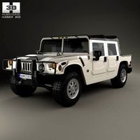 3D model of Hummer H1 pickup 2005