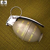 3D model of M26 Grenade