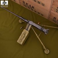 3D model of Browning M2