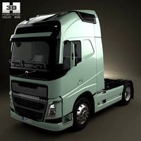 3D model of Volvo FH Tractor Truck 2012