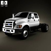 3D model of Ford F-650 / F-750 Double Cab Chassis 2012