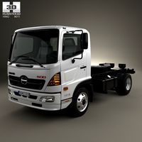 3D model of Hino 500 FC (1018) Chassis Truck 2008