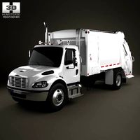 3D model of Freightliner M2 Heil PT 1000 Garbage Truck 2012