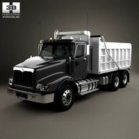3D model of International Paystar Dump Truck 2002
