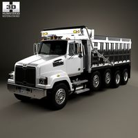 3D model of Western Star 4700 Set Forward Dump Truck 2011