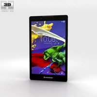 3D model of Lenovo Tab 2 A8 Ebony