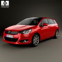 3D model of Citroen C4 2015
