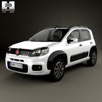 3D model of Fiat Uno Way 2015