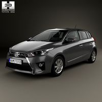 3D model of Toyota Yaris SE plus 2016