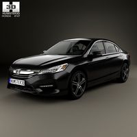 3D model of Honda Accord Touring 2016