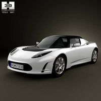 3D model of Tesla Roadster 2011
