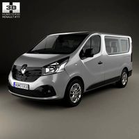 3D model of Renault Trafic Passenger Van 2014