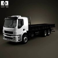 3D model of Volvo VM Flatbed Truck 2003