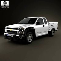 3D model of Chevrolet Colorado Hotshot I Lowboy 2011
