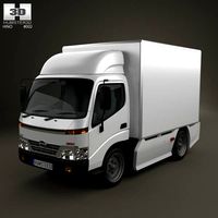 3D model of Hino 300 Standard Cab Box 2010