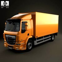 3D model of DAF LF Box Truck 2013