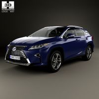 3D model of Lexus RX hybrid 2016