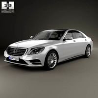 3D model of Mercedes-Benz S-Class (W222) with HQ interior 2014