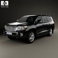 3D model of Toyota Land Cruiser (J200) with HQ interior 2013
