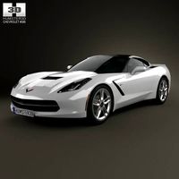 3D model of Chevrolet Corvette Stingray (C7) Coupe 2014