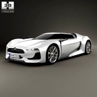 3D model of Citroen GT with HQ interior 2008