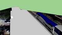 kissimmee amtrak station with train