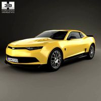 3D model of Chevrolet Camaro Bumblebee 2014