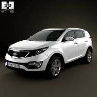 3D model of Kia Sportage 2011