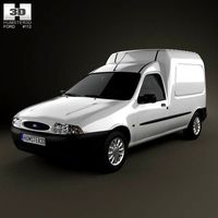 3D model of Ford Courier Van UK 1999