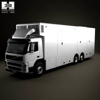 3D model of Volvo FM Outside Broadcast Truck 2010