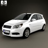 3D model of ZAZ Vida Hatchback 2012