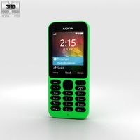 3D model of Nokia 215 Green