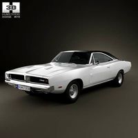 3D model of Dodge Charger RT 1969