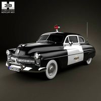 3D model of Mercury Eight Coupe Police 1949